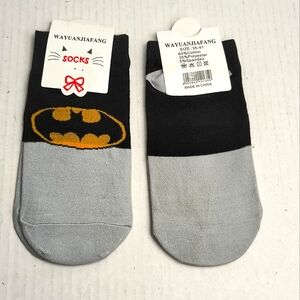 Inspired Sports Ankle Socks Kids Novelty Gray/Black